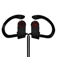 Bluetooth Headphones, Wireless in-Ear Sport Earbuds LLEQUO with Active Sound for Music and Calls, Waterproof Earphones for Outdoor, Colour Black Headsets