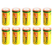 10x OmniCel ER26500HD 3.6V Size C Lithium Battery For Asset Tracking, Theft Prevention, Intrusion Sensors, Invisible Fencing, Carbon Monoxide Detectors, External Defibrillators, Mobile Workstations