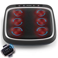 Arealer Foot Massager with Heat, Remote Control, Shiatsu Heated Kneading Massager, Electric Foot Massage with Built-in Infrared Light, Neuropathy and Tired Feet