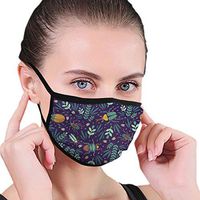 YOFFYO Anti-Allergies Dust Mouth Cover, Earloop Half Face Cover for Women Men, Hiking Outdoor Activities Face and Nose Cover, Adjustable Elastic Strap - Insect Beetle Art