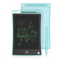 iThrough LCD Writing Tablet Drawing Tablet, 8.5-inch Doodle Board Electronic Doodle Pads Writing Board for Kids & Adults, Mini Handwriting Paper Drawing Tablet for School, Home, Office (Blue)