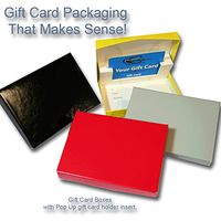Gift Card Boxes, Gloss solids- 4 pack