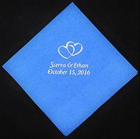 125 personalized luncheon napkins wedding favors custom printed napkins baby shower