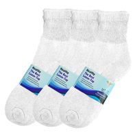 Basico Physicians Diabetic Circulatory Loos Top 12pairs Socks Ankle White