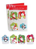 Pack of 32 Christmas Novelty Gift Tags w/Googly Eyes 4 Different Designs - Juvenile