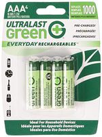 Ultralast ULGED4AAA AAA 4 Pack Green Precharged Ready-to-Use Rechargeable Batteries (Discontinued by Manufacturer)