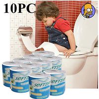 Ultra Clean Care Toilet Paper For Family, Strong Biodegradable Bath Tissue, Toilet paper 10 rolls Double pulp 100% Relaxing fragrance 3 layers Unscented 4/6/10 ROLL (10PC)
