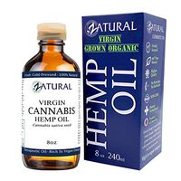 Hemp Oil (227,000mg - 8oz) Anti-Inflammatory_Pain Relief_100% Pure_Cold Pressed_High Vegan Omegas 3 & 6_No Fillers or Additives, Therapeutic Grade (8 Ounce)