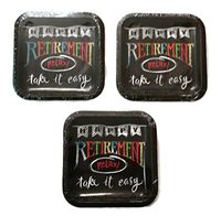 Retirement Chalk 7" Plates (24)