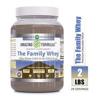 Amazing Formulas The Family Whey Whey Protein (Isolate) Powder for The Whole Family 2 lbs Most Complete & Purest Form of Protein - Gluten Free - Premium Chocolate Flavor