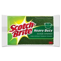 420 Scotch-Brite Scrub Sponge - 2.8" x 4.5" - 1Each - Green, Yellow