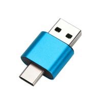 GBSELL OTG Type C To USB 2.0 Micro SD TF Card Reader Adapter For Samsung Galaxy S9 (Blue)