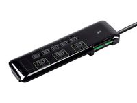 Monoprice 8 Outlet Mini Surge Protector - Black - 6ft Heavy Duty Cord | UL Rated 3,420 Joules with Grounded and Protected Light Indicator