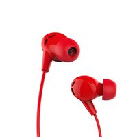 ORICO in-Ear Headphones Earphones with Stereo Pure Sound, Ergonomic Comfort Design with Microphones for Phones Pad Tablets Laptop - Red