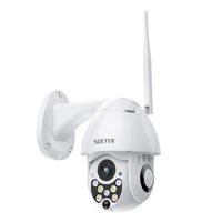 SDETER Outdoor PTZ WiFi Security Camera, 1080P Pan Tilt Zoom 4.1X Surveillance CCTV IP Weatherproof Camera with Two Way Audio Night Vision Motion Detection