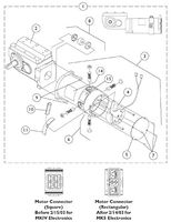 Invacare Corporation 1109167 Motor/Gearbox Assembly, RWD=R MWD=L