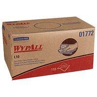 L10 Sani-Prep Dairy Towels, 10-1/2 x 10-1/4, White, 110/Pack, 18 Packs/Carton