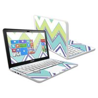Mightyskins Skin Compatible with Hp Chromebook 11.6" (2014) Touchscreen Sticker Skins Pastel Chevron