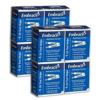 Embrace Test Strips Bundle Deal Savings 400 Ct (8 Boxes of 50ct = 400ct Total)