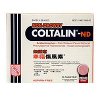 Coltalin-ND (Non-Drowsy) (Cold Relief) (36 Tablets) (1 Box)
