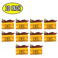 (10 Pack) 2.4v 800mah 100003A097 Lithonia Chloride 100-003-A093 100-003-A095 NiCad Battery Pack Replacement Exit Sign Emergency Light Dual-Lite 0120822-E 12-822 Atlight 12-790 Custom-7