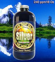 Liquid Silver 16 oz. 240 PPM, Silver Mountain Minerals, (Medical Purity Silver Most Bioavailable colloidally Suspended Nano Particles)