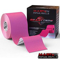 Kinesiology Tape - Ebook for Latest Strapping, Taping Applications - Therapeutic Sports Tape - Knee Shoulder Elbow Ankle Neck, Superior Waterproof & Adhesion - Latex Free FDA & CE Approved (Hot Pink)