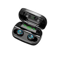 BOOMdan Wireless Bluetooth Headset,Bluetooth 5 in-Ear Stereo Built in Mic Headset Compatible with iPhone/Airpods/Ipad/Samsung/Android (Black)