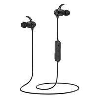 MoKo Magnetic Wireless Earbuds, Bluetooth Headphones, APT-X HiFi Stereo Sports in-Ear Earphones with Mic, IPX5 Waterproof, Secure Fit Noise Cancelling, 7 Hours Playtime for Running, Workout - Black