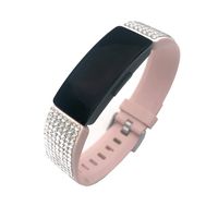 EPYSN Bling Bands Compatible with Fitbit Inspire HR/Inspire Replacement Bracelet Wristband Accessories Band Small Pink