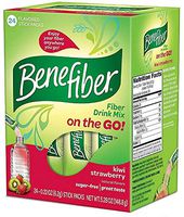 Benefiber Fiber Drink Mix On The Go! Stick Packs, Kiwi Strawberry 24 ea (Pack of 6)