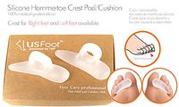 USFOOT® 100% Silicon Gel Hammertoe Crest/Cushion. Hammertoe Ring Design, (1 Pair), Left/Right Available. Relieve Stress Pressure on Toe Joint and Pain on The Ball of The Foot During Moving. (Right)