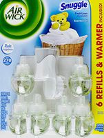 Air Wick Snuggle Fresh Linen, 6 Scented Oil Refills & Warmer