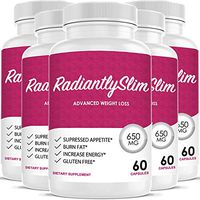 Radiantly Slim Pills for WeightLoss - Advanced Weigh Loss Supplement - Quicker Fat Burn - Carb Blocker (5 Month Supply)