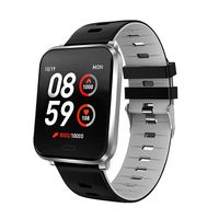 Gierzijia Smart Watch, IP68 Waterproof Smartwatch for Swimming for Men & Women, Fitness Tracker with Heart Rate & Blood Pressure & Sleep Monitor Compatible with iOS & Android 1.3 inches Screen - Gray