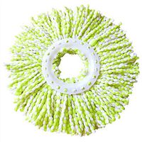 Free Post, New Replacement 360 Rotating Head Easy Magic Microfiber Spinning Floor Mop Head (Green)