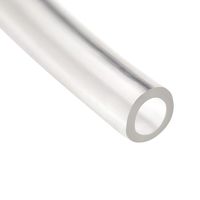Houseables Plastic Flexible Tubes, Clear Tube, 50 Ft, 1/4" ID x 3/8" OD, FDA Approved, Homebrew Tubing, PVC Pipe, Food Grade, Vinyl, Water Hose, Beverage Pump, Wine Siphon, Brewing Bottling Wand