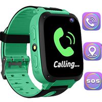 Kids Smart Watch Phone[FREE SIM],GPS Tracker Watch with SOS Camera Touch Screen Smartwatch,Outdoor Travel Electronic Learning Toys Summer Back to School Gift for 3-12 Year Old Toddler Teen Boys Girls