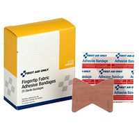 First Aid Only G128 Heavy Woven Fingertip Bandages, 25/Box