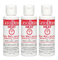 CryoDerm Heat Warming Lotion 4oz Pkg of 3