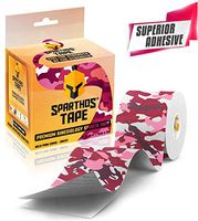 Sparthos Kinesiology Tape - Incredible Support for Athletic Kt Sports and Recovery - Free Kinesio Taping Guide! - Wrap Neck Body Pain Skin Strips Rock Medical - Uncut (Wild Pink Camo)