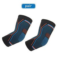 Elbow Brace Compression Support Sleeve(1 Pair)-Arm Support for Tendonitis, Bowling,Tennis,Weightlift and Golf Elbow Treatment Prevention and Recovery-Reduce Joint Pain and Promotes Recovery