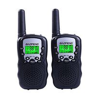 BaoFeng BF-T3 Kids' Walkie Talkies 22 Channel Children's Two-Way Radio FRS/GMRS UHF Long Range (1 pair)-Black