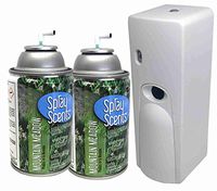 Automatic Spray Air Freshener Kit (2) Refills with (1) Dispenser - Spray Scents - Mountain Meadow