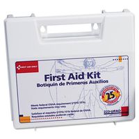 Bulk First Aid Kit for 25 People, 106-Pieces, OSHA Compliant, Plastic Case, Sold as 1 Kit