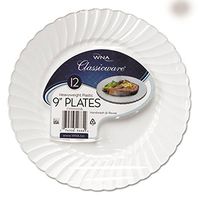 WNARSCW91512WPK - Classicware Plastic Dinnerware Plates