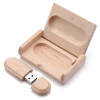 FAgdsyigao 4GB 8GB 16GB 32GB 64GB Wooden Box Mini U Disk, USB Flash Drive Memory Stick for PC Computer 16G