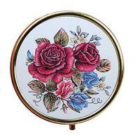 Fancy Pill Box (Red Round)