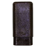 EWT Bonded Leather Cigar Pouch Case (Texured) (3 Cig, 70R, Brown)