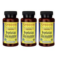 Swanson Vegetarian Glucosamine - Shellfish Free 500 Milligrams 90 Veg Capsules (3 Pack)